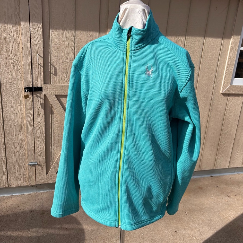 Women’s Spyder Full Zip Fur Lined Jacket Layering Size large